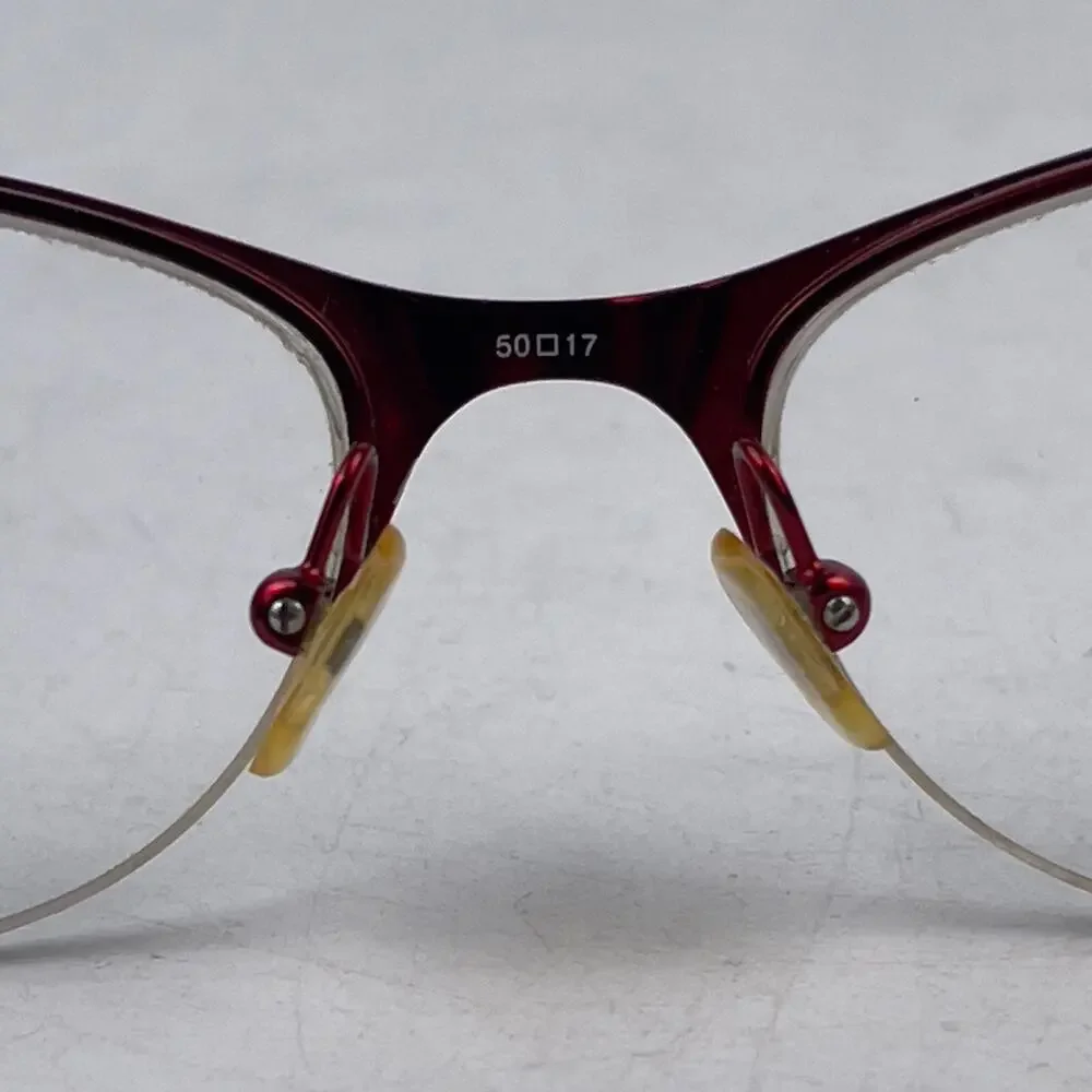 Scott Harris Europa SH-402 Women's Eyeglasses‎ Frame Red Cat Eye 50-17-135 mm